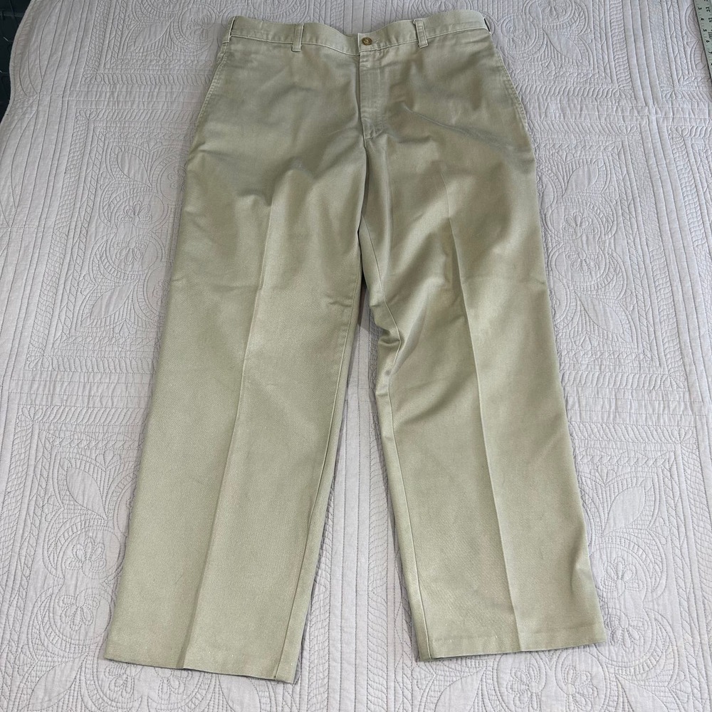 Duxbak Men's 36x30 Chinos Khakis Fits Like 35x30 Made In U.S.A. Vintage Cotton